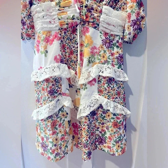 Rosalyn Floral Minidress For Love & Lemons - Picture 7 of 7